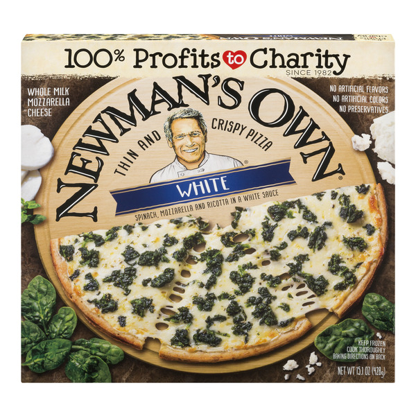 Save on Newman's Own Thin & Crispy Pizza White with Spinach Order