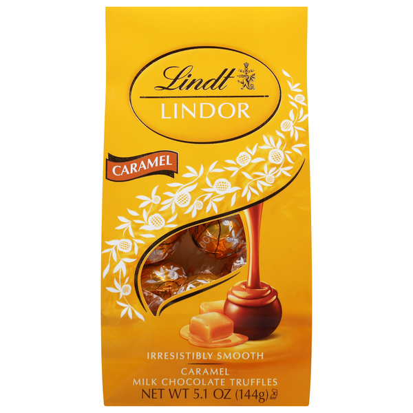Lindt Lindor Caramel Milk Chocolate Candy Truffles