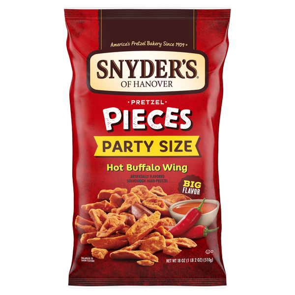 Snyder's of Hanover Hot Buffalo Wing Flavored Pretzel Pieces Party Size