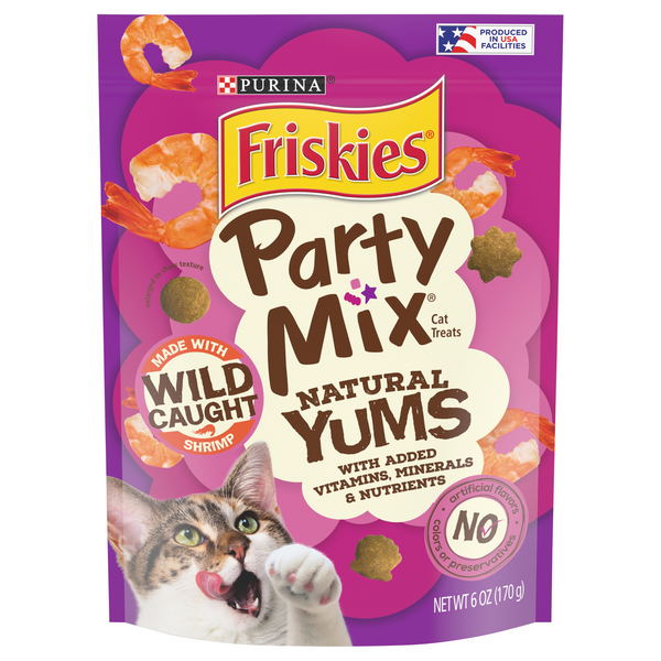 Save on Friskies Party Mix Cat Treats Natural Yums Shrimp Order Online