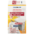 Food Lion Cherry Blossom Tall Kitchen Drawstring Trash Bags 13 Gallon