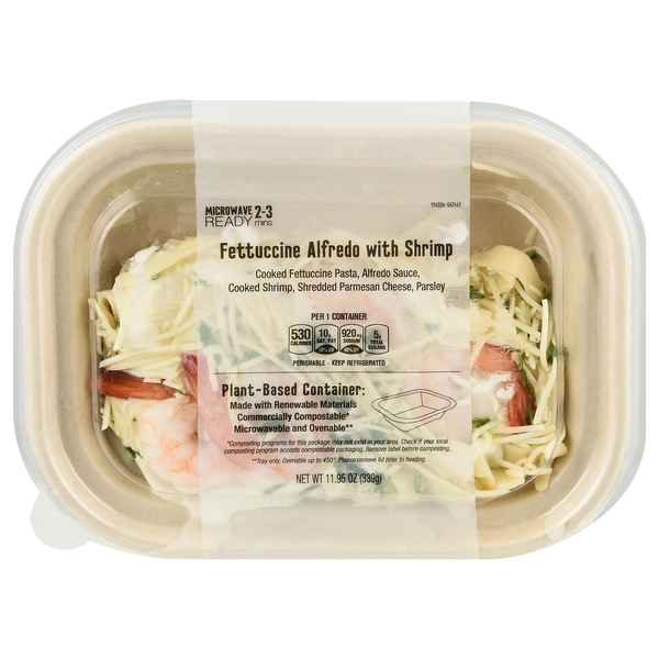 Hannaford Fettuccine Alfredo with Shrimp Fresh