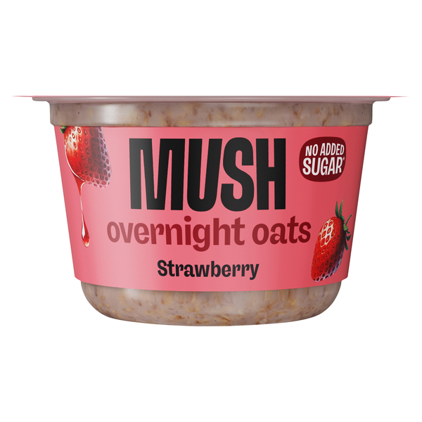 MUSH Gluten & Dairy Free Overnight Oats Strawberry Refrigerated