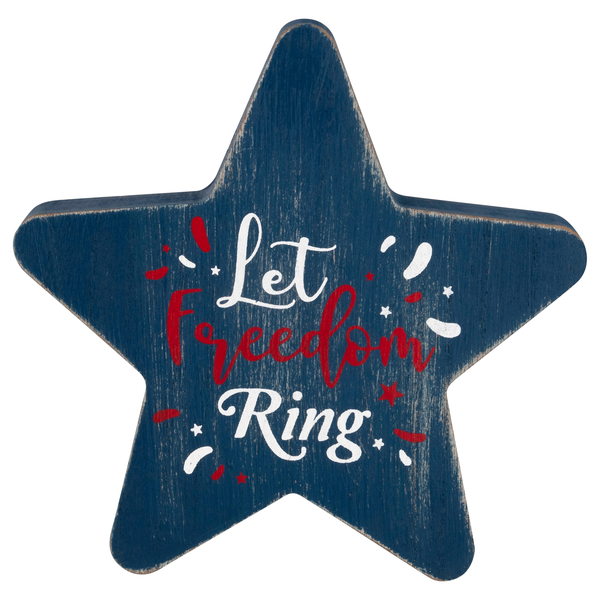 Smart Living Patriotic Wood Decor Let Freedom Ring