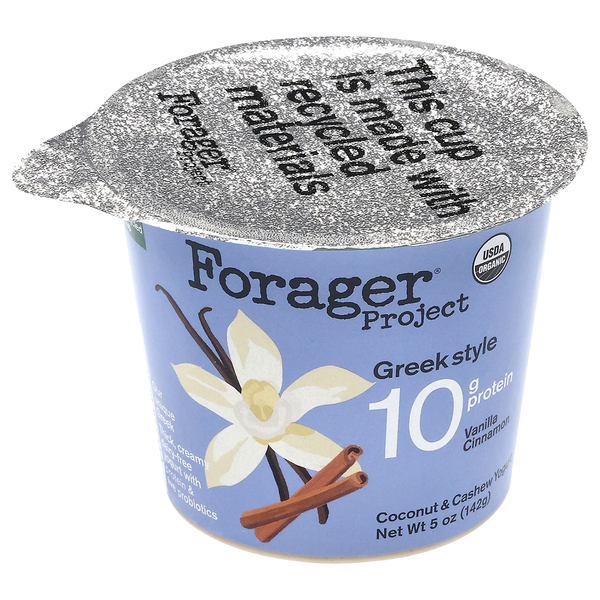 Forager Project Organic Dairy Free Vanilla Cinnamon Greek Nut Yogurt