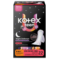 Kotex Teen Night Defense Overnight Ultra Thin Pads + Wings