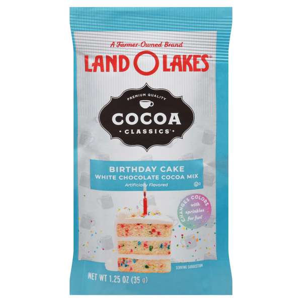 Save on Land O Lakes Cocoa Classics Cocoa Mix Birthday Cake White