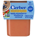 Gerber 2nd Baby Food Apple Strawberry Blueberry with Mixed Cereal - 2 ct