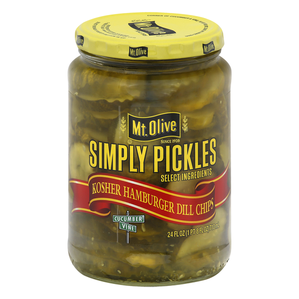 Mt. Olive Simply Pickles Kosher Hamburger Dill Chips