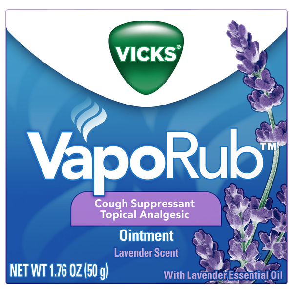 Vicks VapoRub Cough Suppressant Lavender Scented Ointment