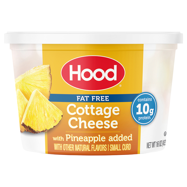 Hood Fat Free Small Curd Cottage Cheese with Pineapple