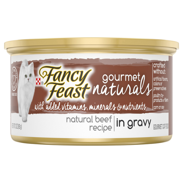 Save on Fancy Feast Gourmet Naturals Adult Wet Cat Food Beef Recipe in