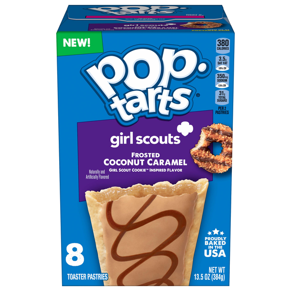 Pop-Tarts Girl Scouts Frosted Coconut Caramel Toaster Pastries
