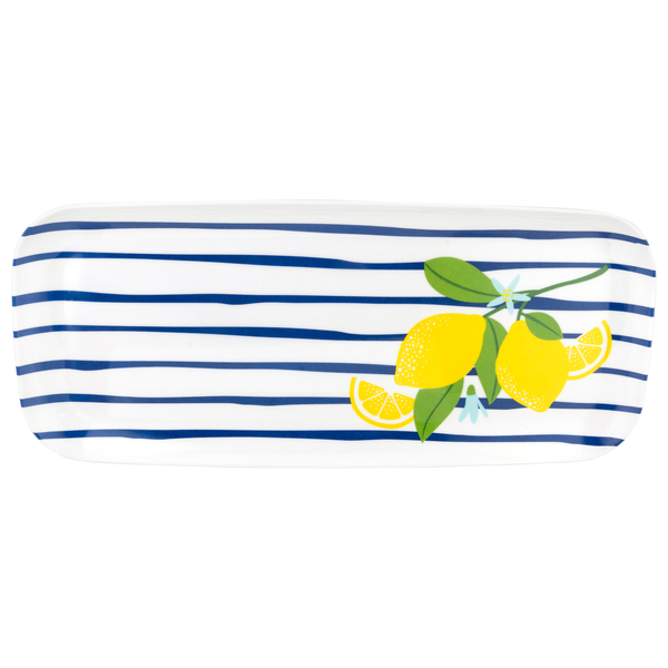 Smart Living Summer Rectangular Platter Lemons