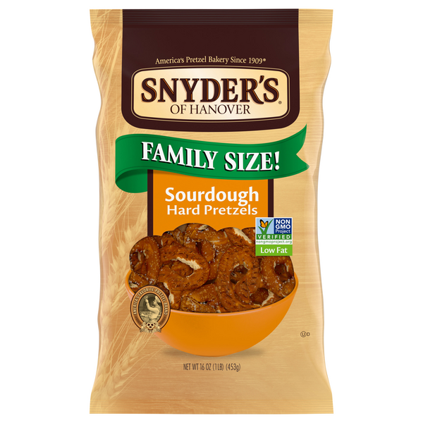 Snyder's of Hanover Low Fat Sourdough Hard Pretzels Family Size