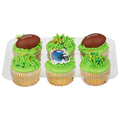 Food Lion Bakery Football Yellow Cupcakes w/Trad Vanilla Icing - 6 ct