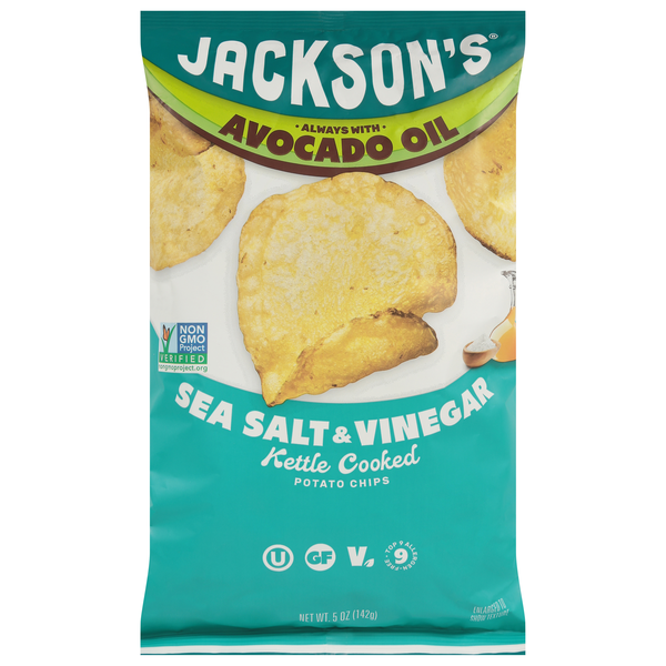 Jackson's Avocado Oil Kettle Cooked Sea Salt & Vinegar Potato Chips