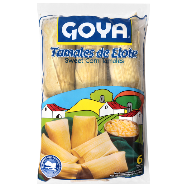 Goya Sweet Corn Tamales - 6 ct Frozen