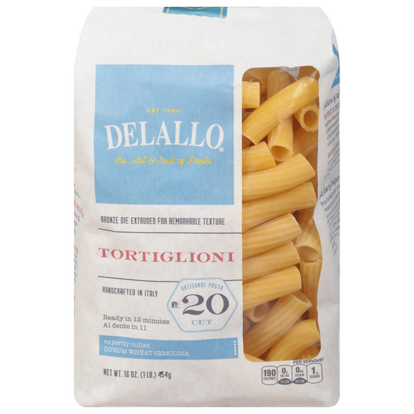 DeLallo Tortiglioni Pasta