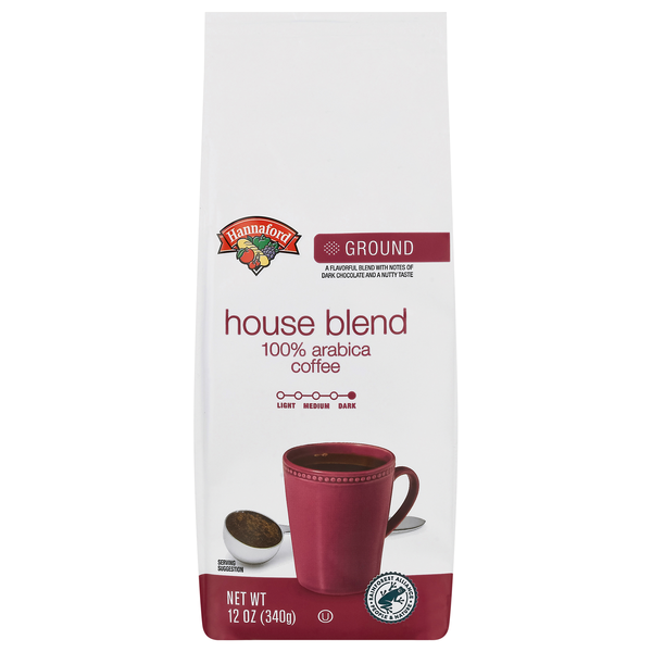 Hannaford House Blend Dark Roast Ground Coffee