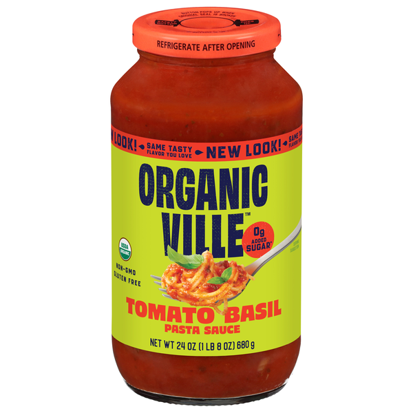 Organicville Organic Gluten Free Tomato Basil Pasta Sauce