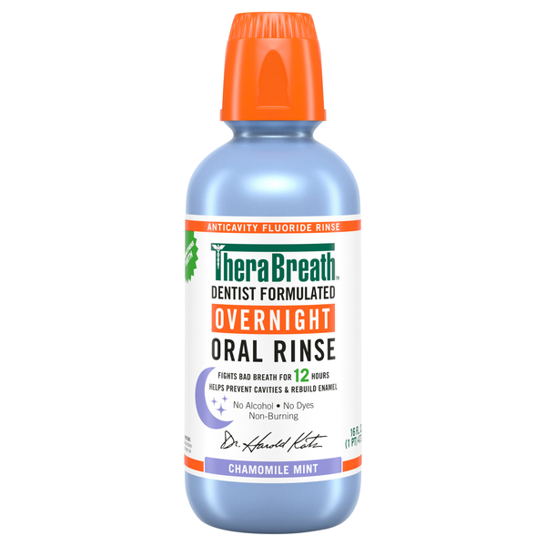TheraBreath Chamomile Mint Overnight Oral Rinse