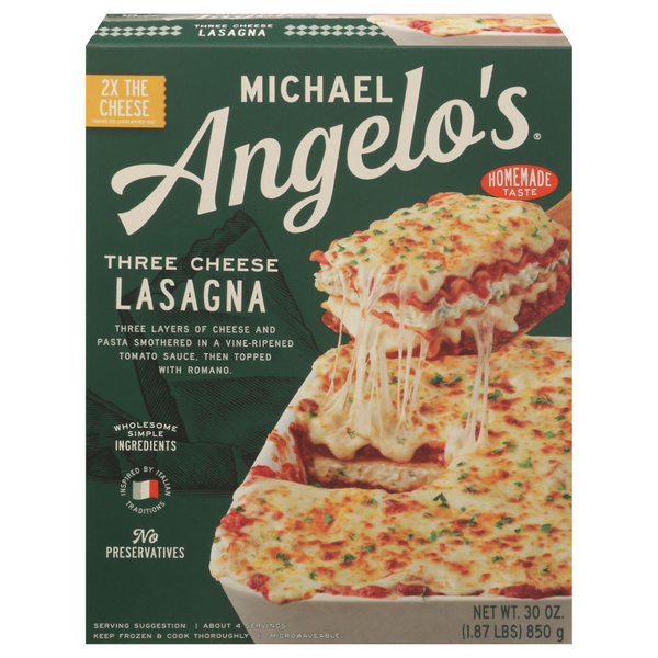 Michael Angelo's Three Cheese Lasagna Frozen