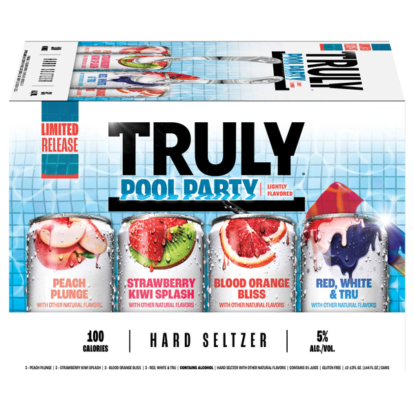 TRULY Hard Seltzer Pool Party Variety Pack - 12 pk