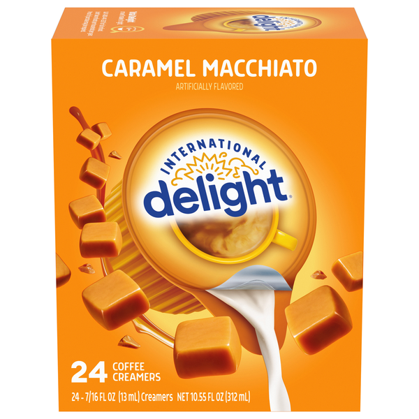 International Delight Coffee Creamer Caramel Macchiato Singles - 24 ct