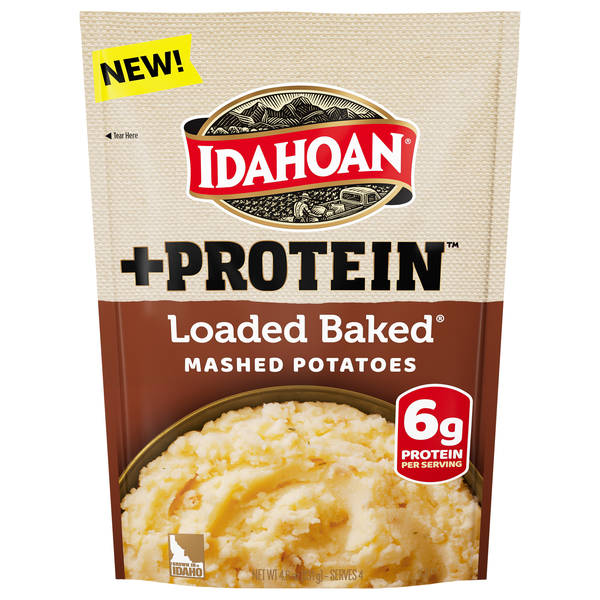 Idahoan +Protein Loaded Baked Mashed Potatoes