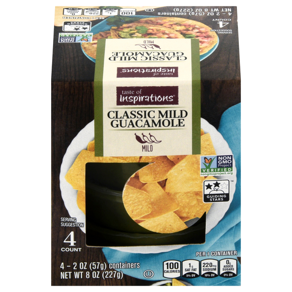 Taste of Inspirations Mild Classic Guacamole - 4 ct