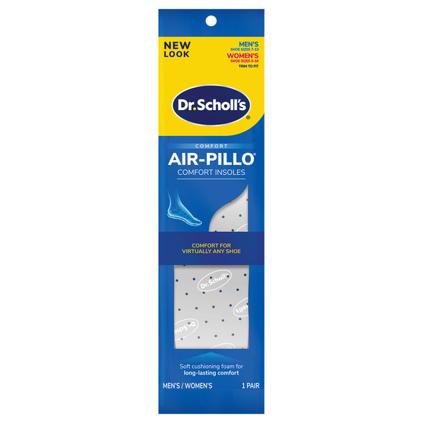 Dr. Scholl's Insole Air Pillo Trim to Fit Men's 7-13/Women's 5-10