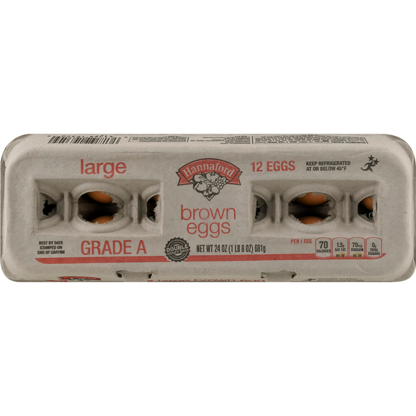 Hannaford Large Brown Eggs