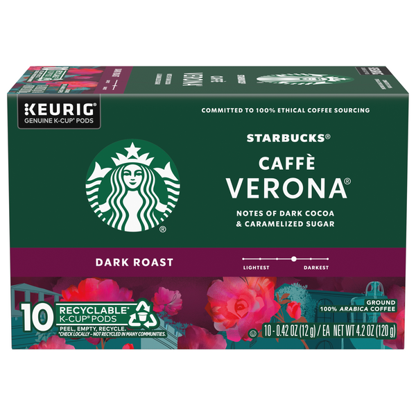 Starbucks Caffe Verona Dark Roast Coffee K-Cup Pods