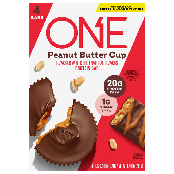 ONE Gluten Free Peanut Butter Cup Flavored Protein Bar - 4 ct