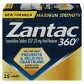 Zantac 360 Acid Reducer Famotidine Tablets 20 mg Maximum Strength