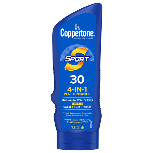 Coppertone Sport 30 Performance 4-in-1 Sunscreen Lotion