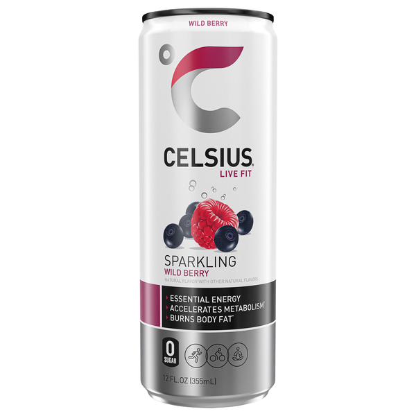Celsius Live Fit Sparkling Wild Berry Energy Drink