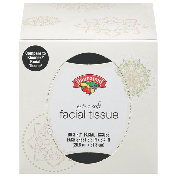 Hannaford Extra Soft 3-Ply Facial Tissue