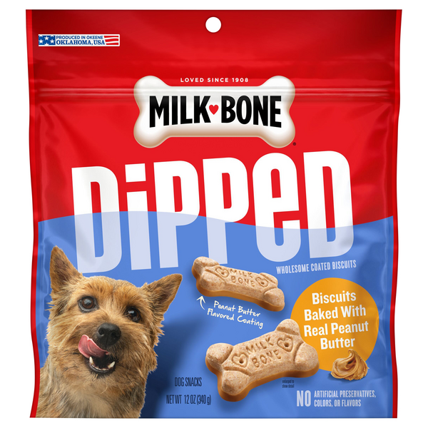 Save on MilkBone Dipped Dog Biscuits Peanut Butter Order Online