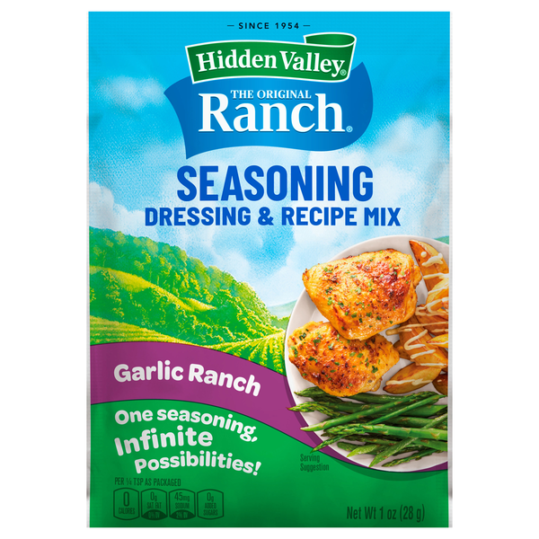 Hidden Valley Original Garlic Ranch Seasoning Salad Dressing & Recipe Mix