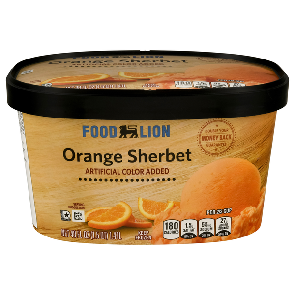 Food Lion Orange Sherbet