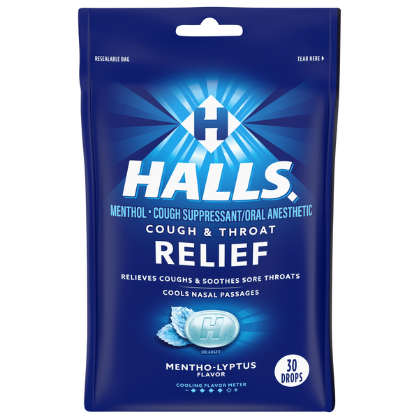 Halls Cough Drops Mentho-Lyptus