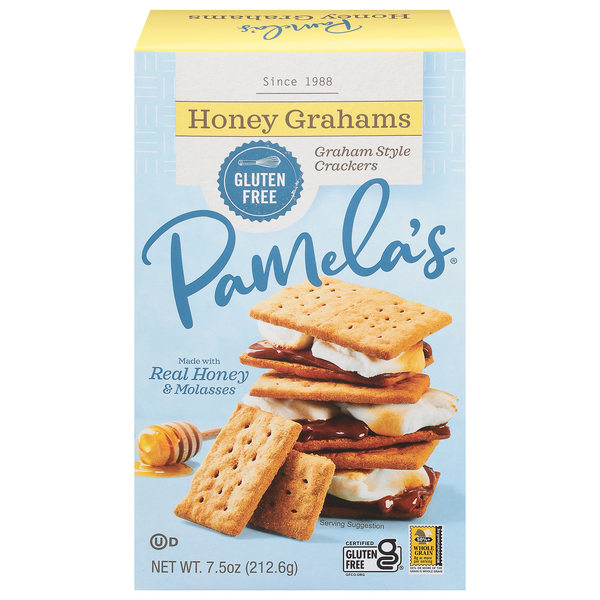 Save on Pamela's Honey Grahams Graham Style Crackers Gluten Free Order