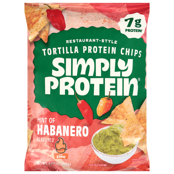 Simply Protein Restaurant-Style Hint of Habanero Tortilla Chips