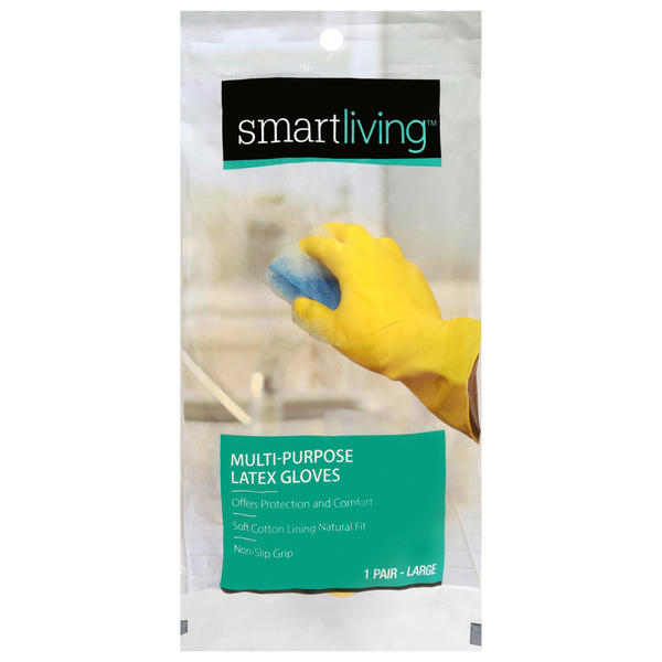 Smart Living Multi-Purpose Latex Gloves Large