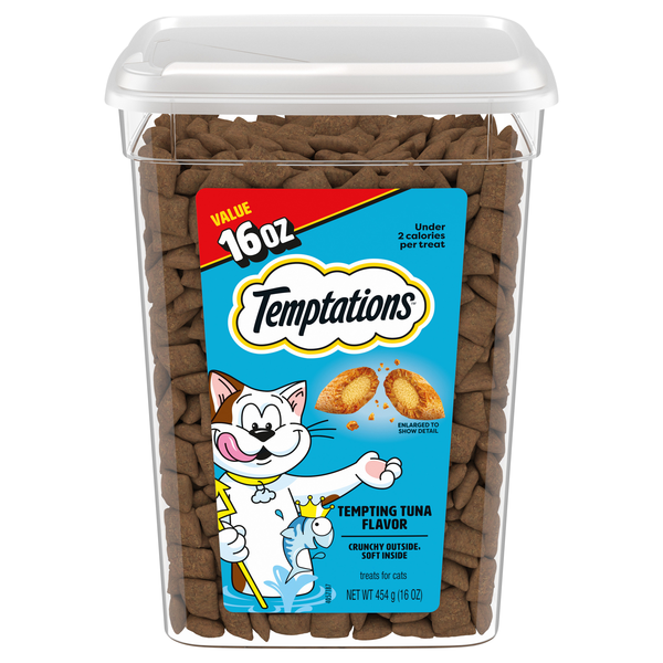 Temptations Tempting Tuna Flavor Crunchy & Soft Cat Treats