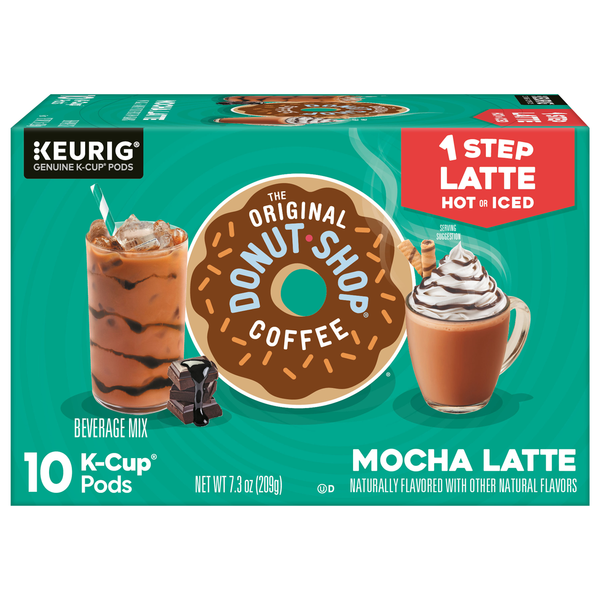 The Original Donut Shop Mocha Latte Dark Roast K-Cup Coffee Pods