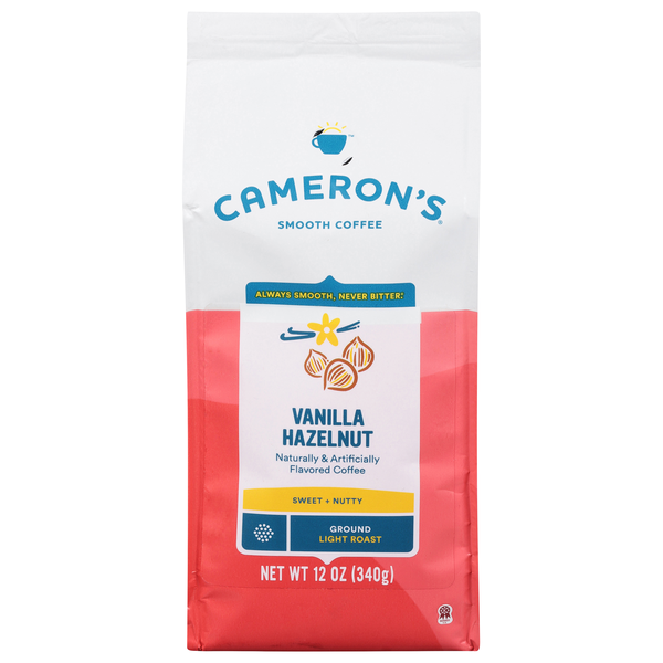 Save on Cameron's Vanilla Hazelnut Flavored Light Roast Ground Coffee Order Online Delivery Giant