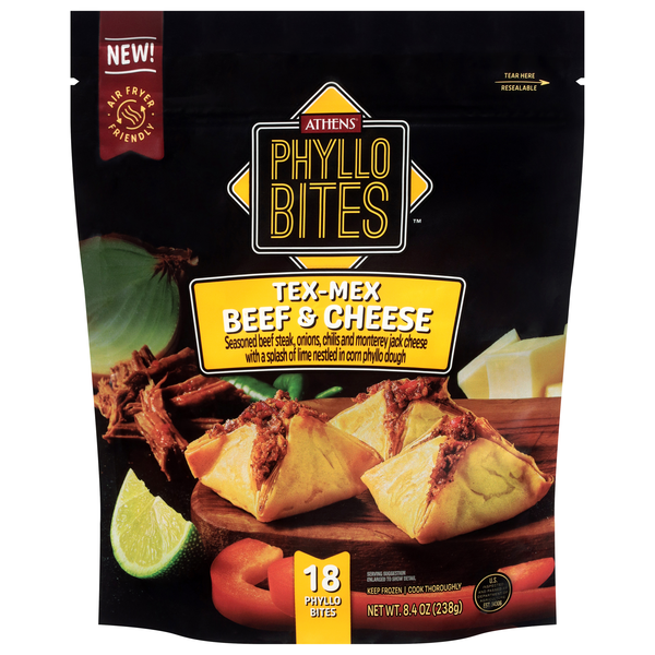 Athens Tex-Mex Beef & Cheese Phyllo Bites - 18 ct Frozen